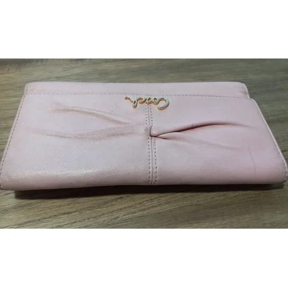 👉LAST CHANCE‼️ Vtg. COACH Soho Pleated Pink Leather Wallet - Picture 2 of 16